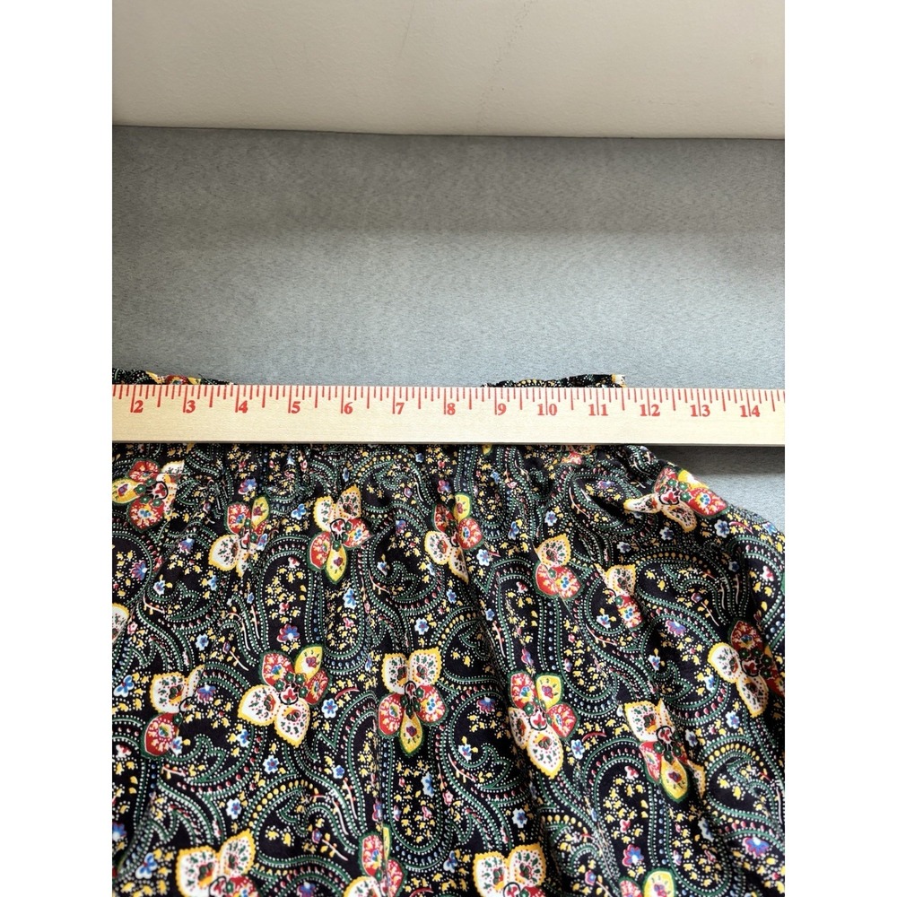 Vintage Handmade Prairie Skirt 70s XS Ditsy Floral Cottagecore Romantic Boho - Picture 2 of 8